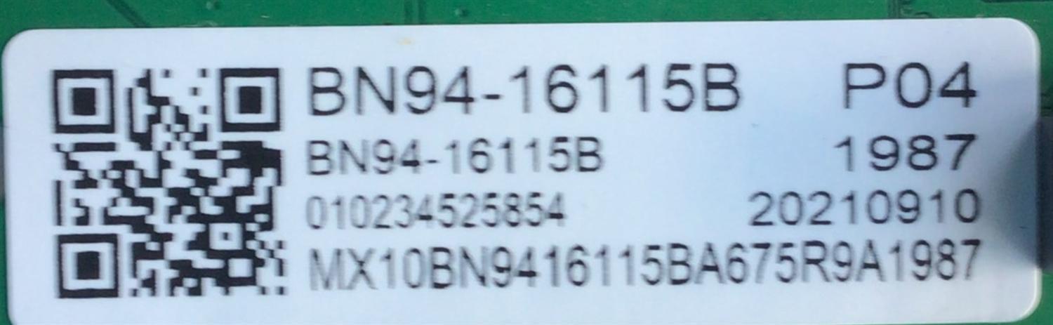 MAIN PARA TV SAMSUNG / NUMERO DE PARTE BN94-16115B / BN41-02751B-000 / BN97-17444G / BN9416115B / 20210910 / 010234525854 / PANEL CY-BT043HGCV1H / DISPLAY PT430GT01-1 VER.1.0 / MODELO UN43TU7000BXZA CH17	 - Imagen 3